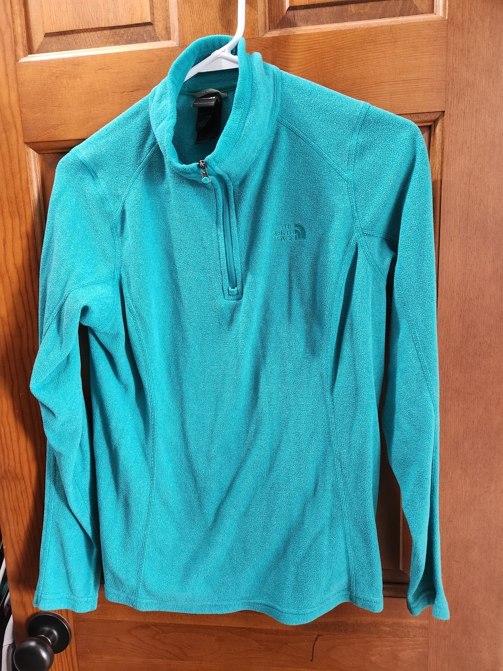 The North Face Women's Teal Quarter-Zip Fleece Pullover